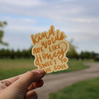 Kind Words | handlettered sticker