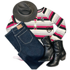 Love Stripes - Fleece Pullover