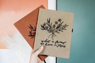 What a friend... | leather journal notebook