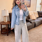 Heather Grey Embroidered Lounge Pants