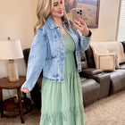 Ruffle Denim Jacket