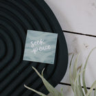 Seek peace | handlettered sticker
