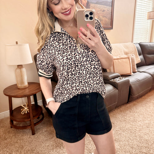 Black Aurora Weekender Judy Blue Shorts With Double Rolled Cuff