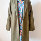 SC - Juliette Olive Mid-Length Coat