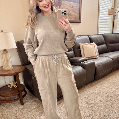 Cozy Mocha Jogger Set