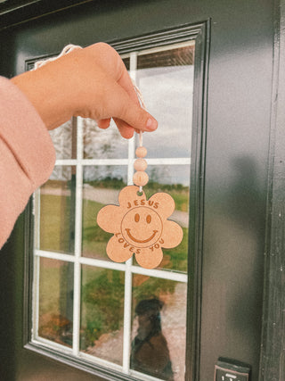 'Jesus Loves You' Car Charm