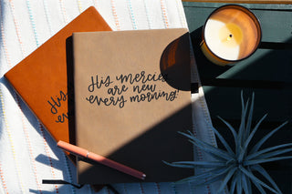 New Every Morning | leather journal notebook