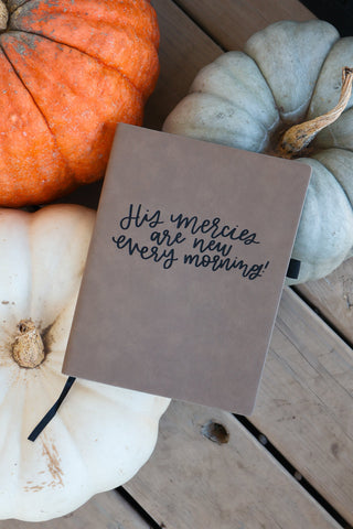 New Every Morning | leather journal notebook