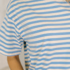 I Think I'm in Love Round Neck Loose Tee in Blue and Pink