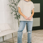 I Think I'm in Love Round Neck Loose Tee in Khaki Leopard