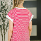 I Wouldn't Mind Short Sleeve Top in Ruby