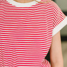 I Wouldn't Mind Short Sleeve Top in Ruby