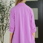 I'm Really That Gal Open Front Blazer in Orchid Glow