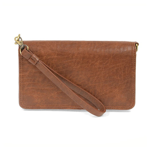 Joy Susan Billie Mini Organizer Crossbody Bag in Saddle