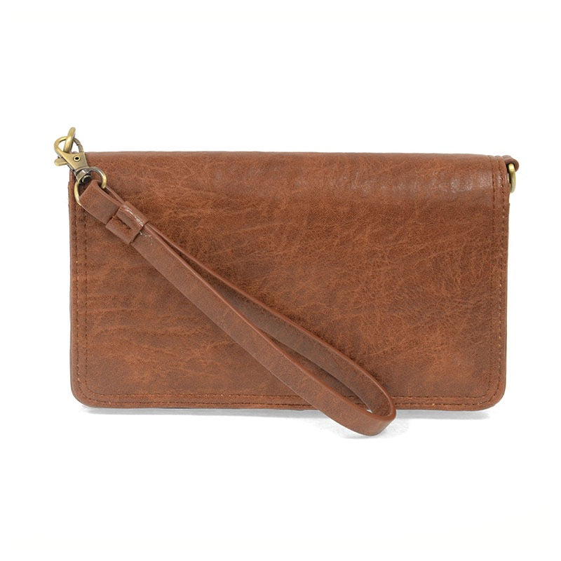 Joy Susan Billie Mini Organizer Crossbody Bag in Saddle