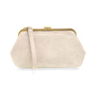 Joy Susan Vivie Frame Lock Convertible Crossbody/Wristlet in Eggshell