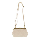 Joy Susan Vivie Frame Lock Convertible Crossbody/Wristlet in Eggshell