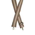 Joy Susan Dotted Stripe Guitar Strap in Espresso