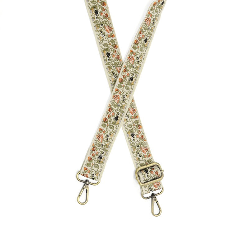 Joy Susan Autumnal Floral Vines Guitar Strap