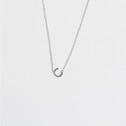 Initial Necklace Silver