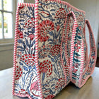 SC - Millie Blue and Pink Floral Tote Bag