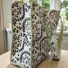 SC - Camila Green Leaf Floral Tote Bag