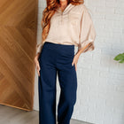 In Your Thoughts Oversized Dolman Sleeve Top in Champagne