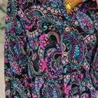 Inspire Collared Dress in Black and Cool Paisley