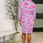 Inspire Collared Dress in Pink Paisley