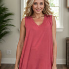 Jasmine - Sleeveless Top Marsala