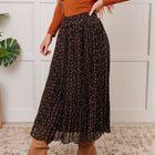 Just What You Wanted Floral Print Pleated Skirt