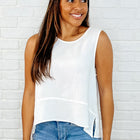 Keep it Cool or Crash Out Tank in Off White