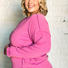 Kinda Sorta Ribbed Top in Magenta