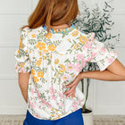 Less Concerned V-Neck Floral Blouse