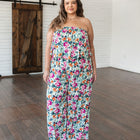 Life of the Party Floral Jumpsuit in Green