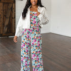 Life of the Party Floral Jumpsuit in Green