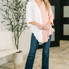 Like You Do Dual Toned Button Down