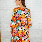 Little Bold V-Neck Knit Dress