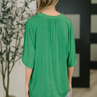 Lizzy Breeze Top in Kelly Green