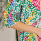 Lizzy Smock Top in Light Multi Painted