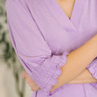 Lizzy Smock Top in Orchid Bloom