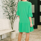 Lizzy Sunday Dress in Emerald