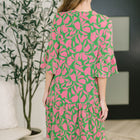 Lizzy Sunday Dress in Emerald Abstract Floral- 3/3/2026