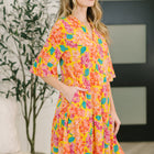 Lizzy Sunday Dress in Leaf Multi Floral- 3/3/2026