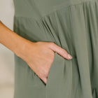 Lizzy Tiered Tank Dress in Pistachio