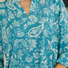 Lizzy Top in Aqua Paisley