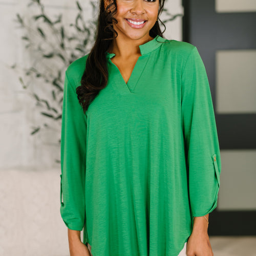 Lizzy Top in Kelly Green