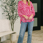 Lizzy Top in Pink Paisley