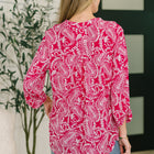 Lizzy Top in Pink Paisley