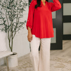 Lizzy Top in Red